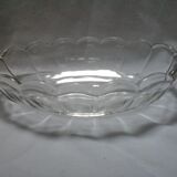 Ravier in scalloped cast glass
