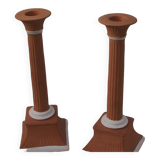 Pair of chaumette candle holders