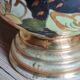 Vintage Ceramic Vase Arte Veneziana, Hand-Painted Flower Decor