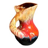 Pitcher in enamelled art ceramic from Vallauris, 1960s