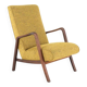 Knicos armchair in teak with yellow upholstery - very rare dutch design