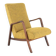 Knicos armchair in teak with yellow upholstery - very rare dutch design