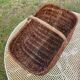 Large wicker basket with metal wire 58X36cm