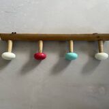Vintage wall coat rack