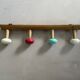 Vintage wall coat rack