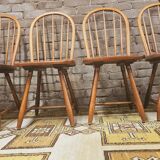 Set of 4 vintage Danish chairs 1970