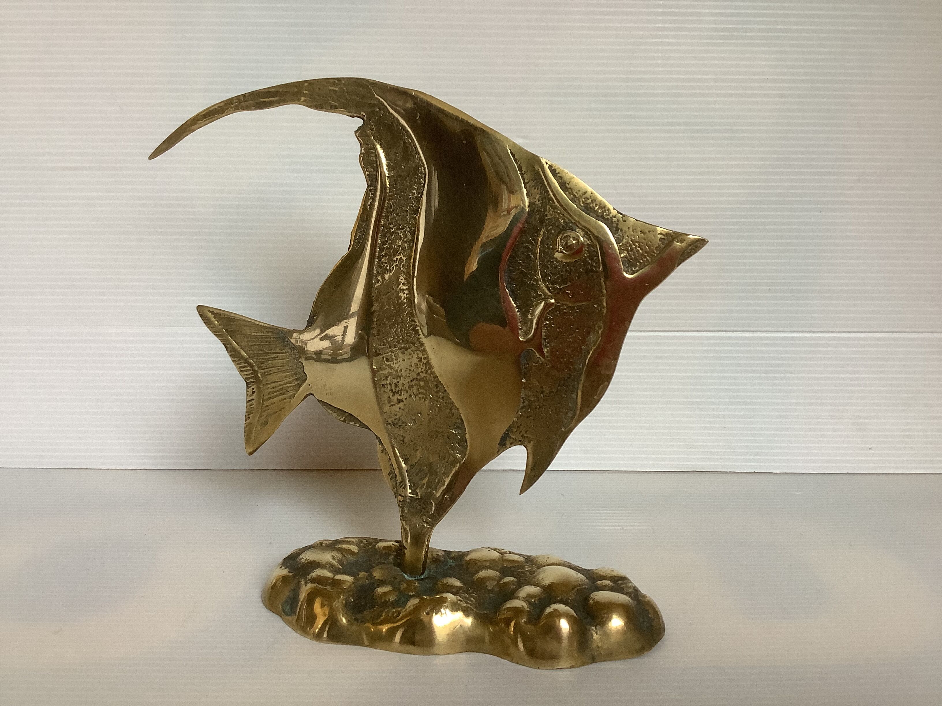Brass scalar fish