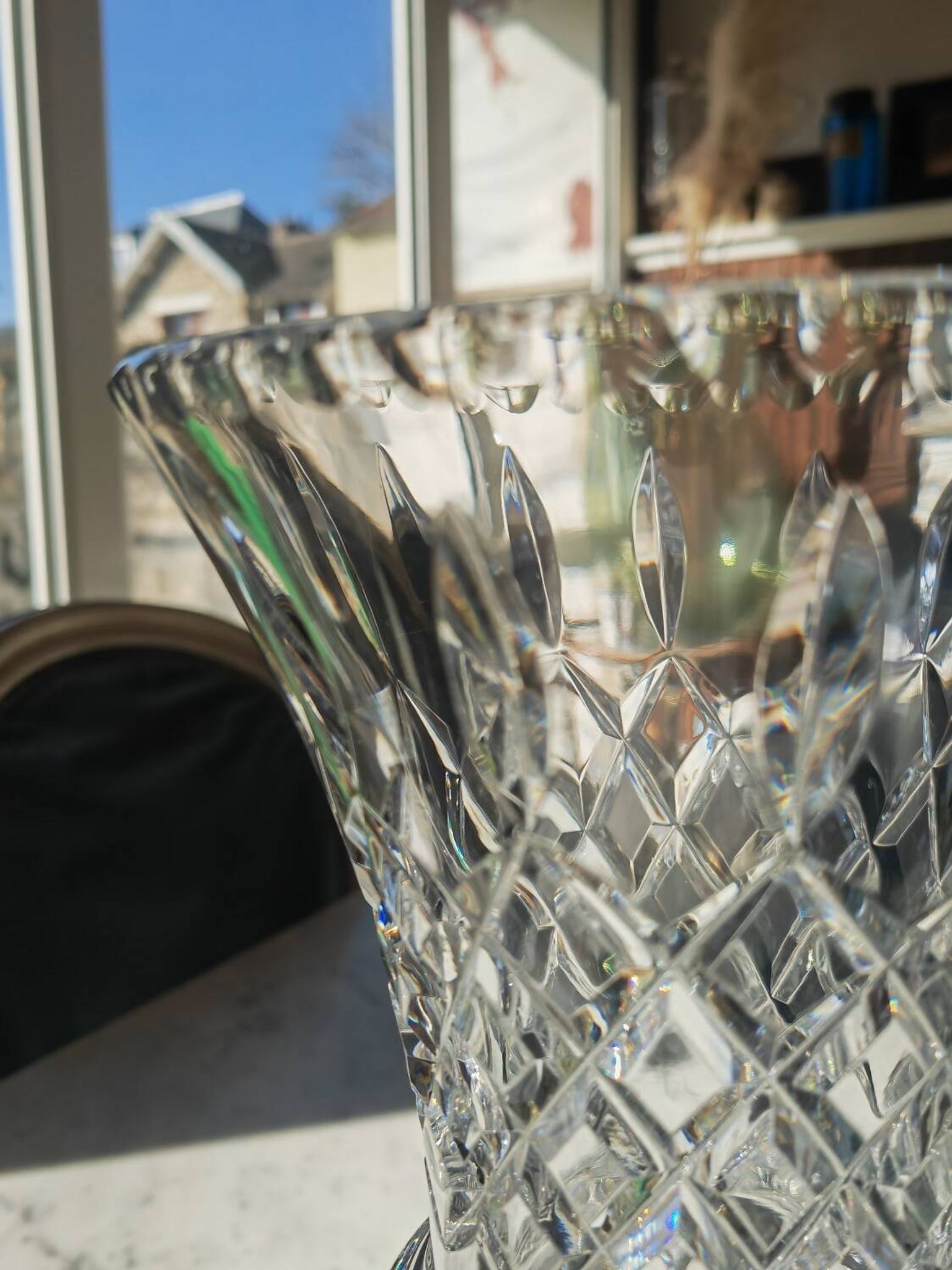 Vase medicis en cristal taillé