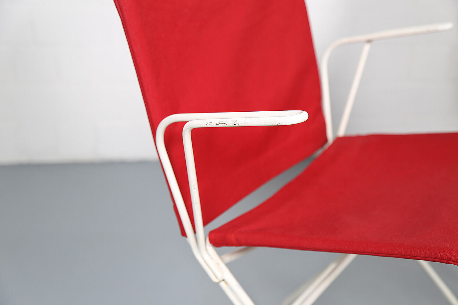 French mid-century vintage garden set designed by Raoul Guys (attributed) 3 chairs and a table