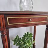 Pedestal table bedside Louis XVI mahogany style
