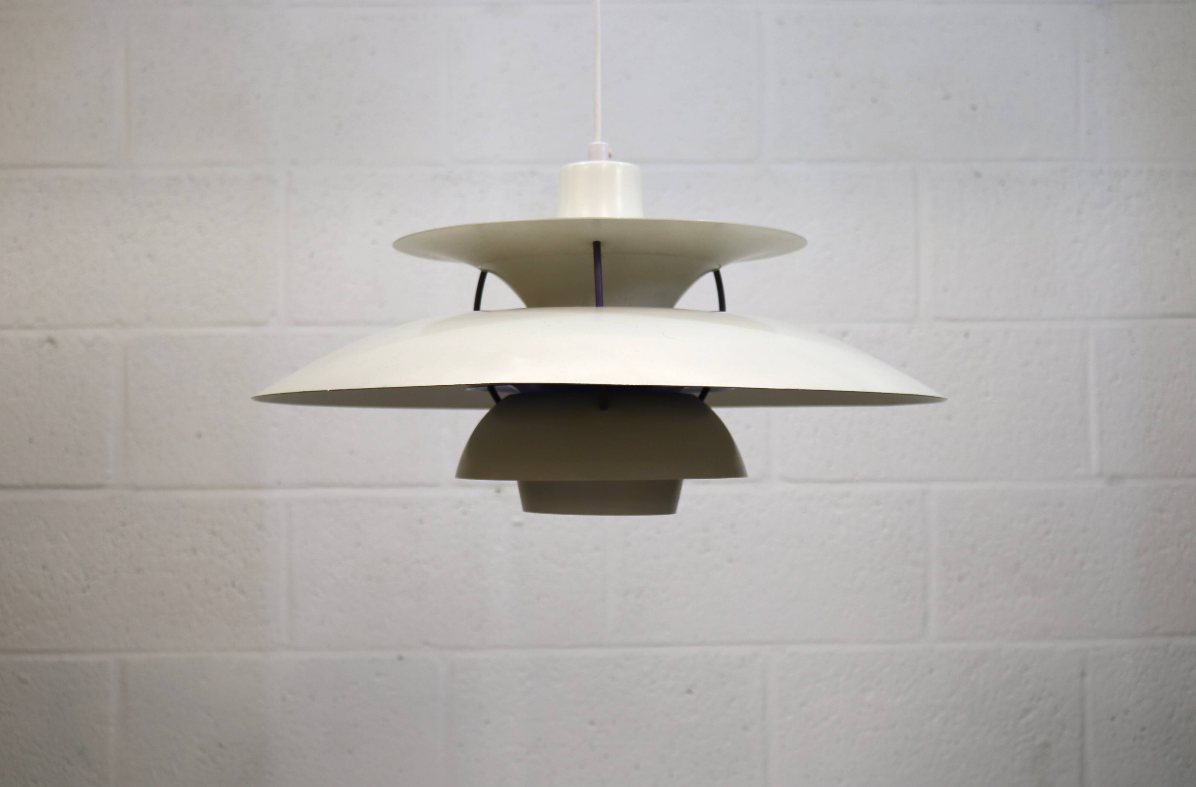 The genuine Danish item - PH5 pendant - original white colour - Louis Poulsen