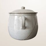 Speckled glazed stoneware soup tureen, Stoneware from the Marais.