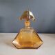 Art Deco liqueur carafe in amber glass