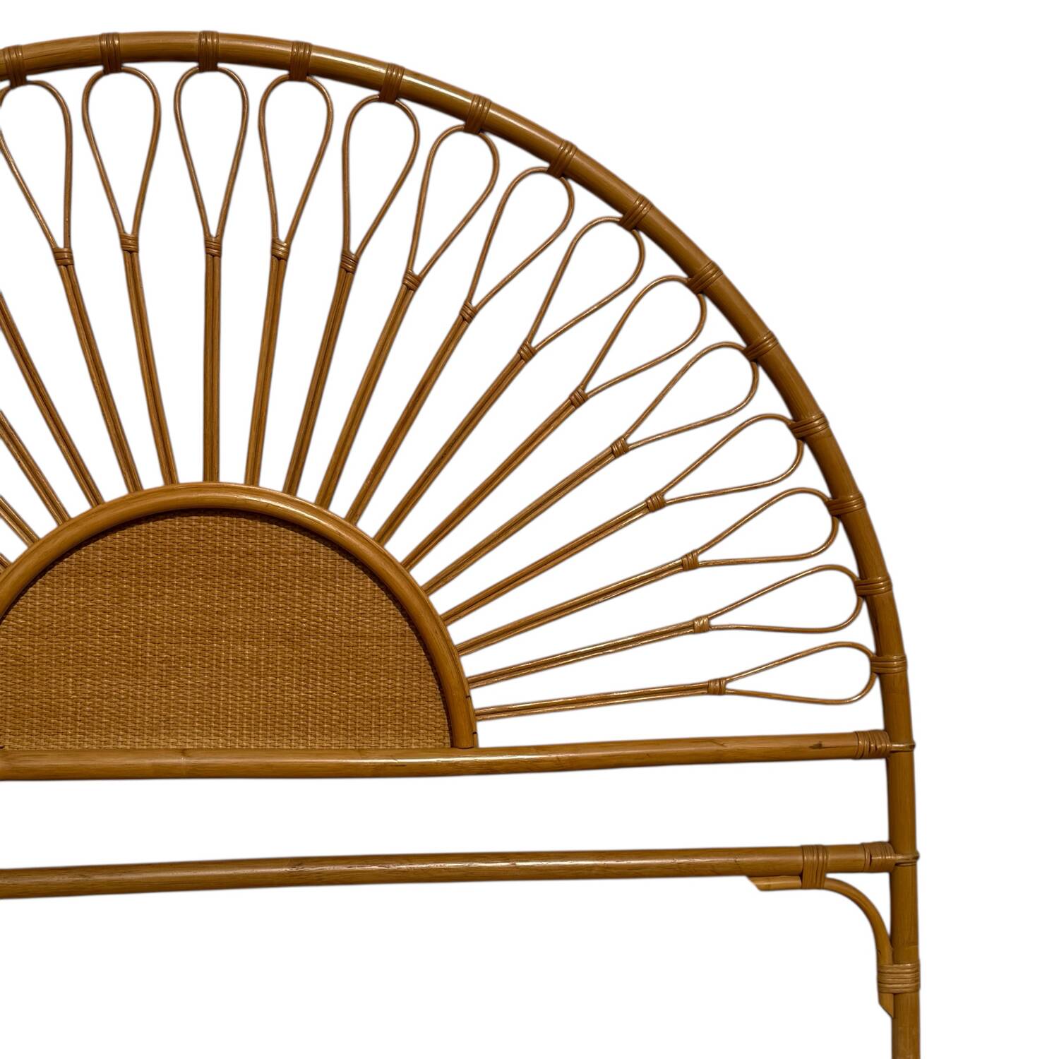 Rattan headboard, France 1960s