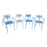 Ensemble de 4 fauteuils "radar" par rene malaval circa 40's