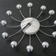 Wall clock spider chrome design karlsson vintage 1970-80
