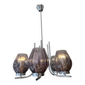 Art deco chandelier with 5 lights