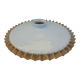Scalloped opaline lampshade