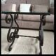 Beautiful wrought iron side table.