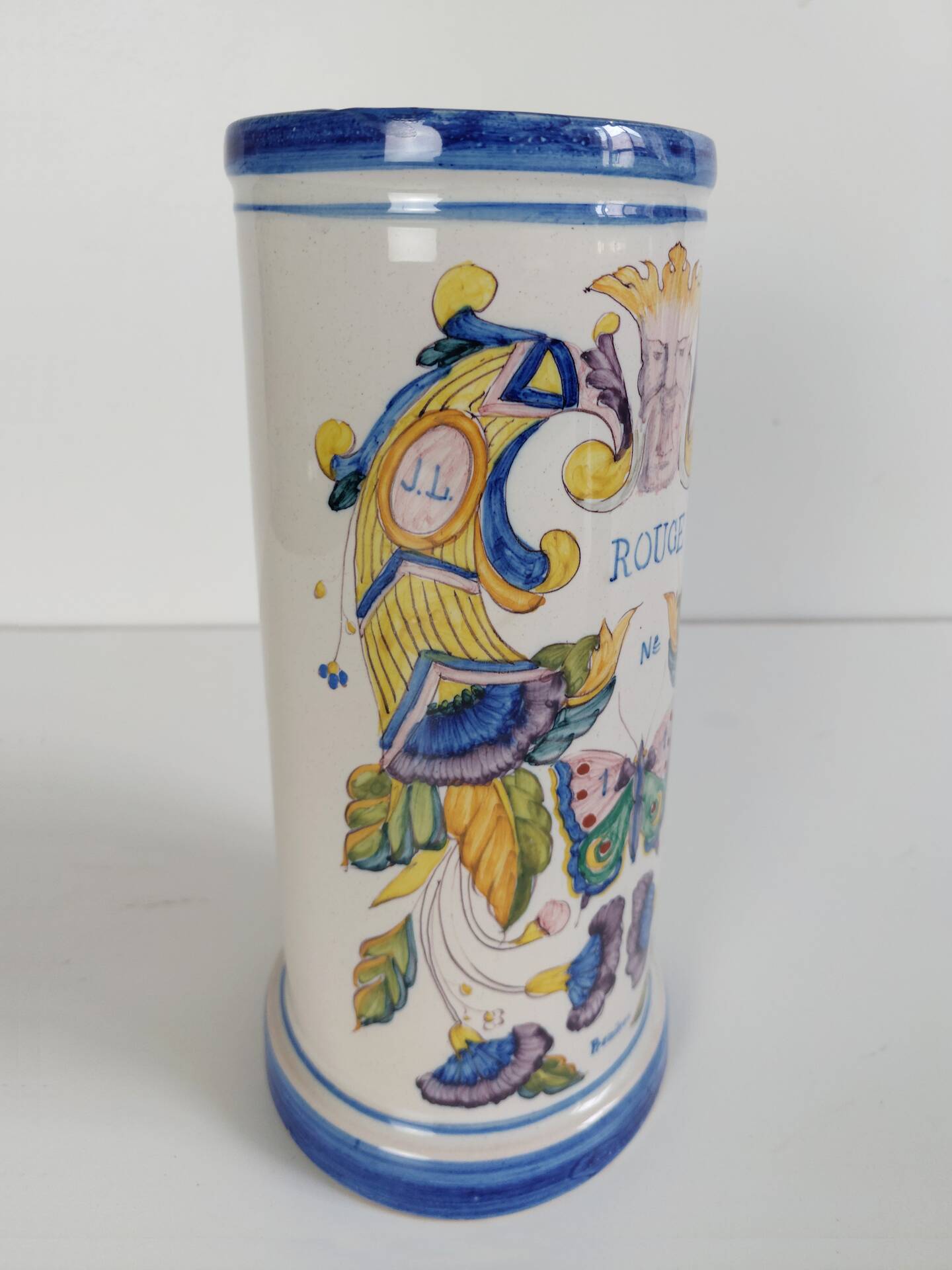 Pot in earthenware, high-fire glazing, Jean LAVALLE, 1866.