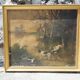 Pendants de scènes de chasse, huiles sur toile encadrées
