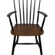 Vintage Danish spindle chair from the 1960s, Tapiovaara style armrests