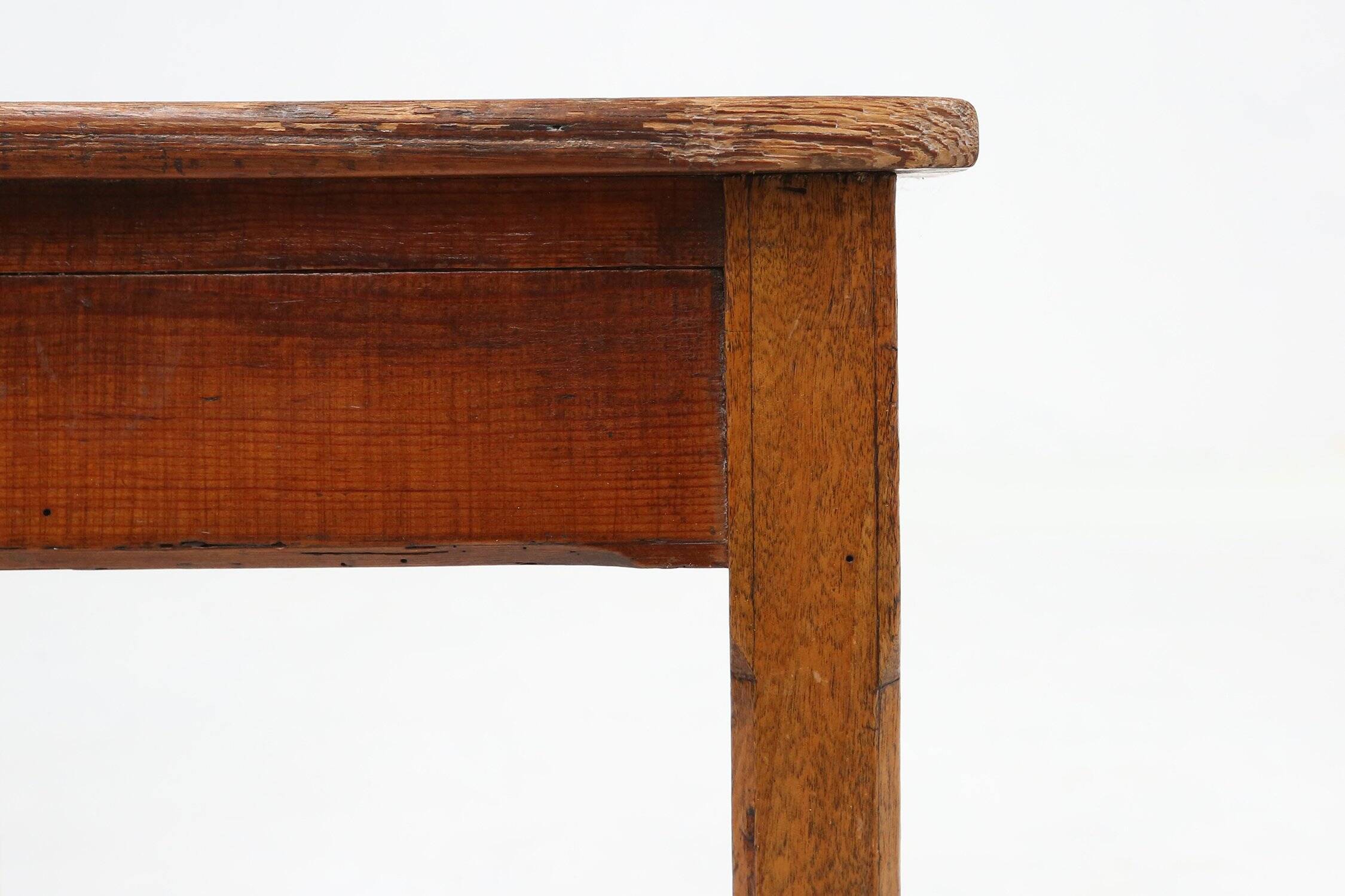 Industrial Square Wooden Stool with Handle, Belgium, 1920s