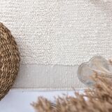 2x7 Neutral White Handmade Moroccan Runnner Rug, 66x216Cm