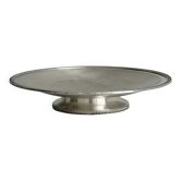 Tazza argentée vintage, coupe sur piédouche métal