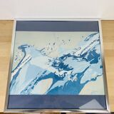 Abstract painting signed C. Gassmann, 1970s