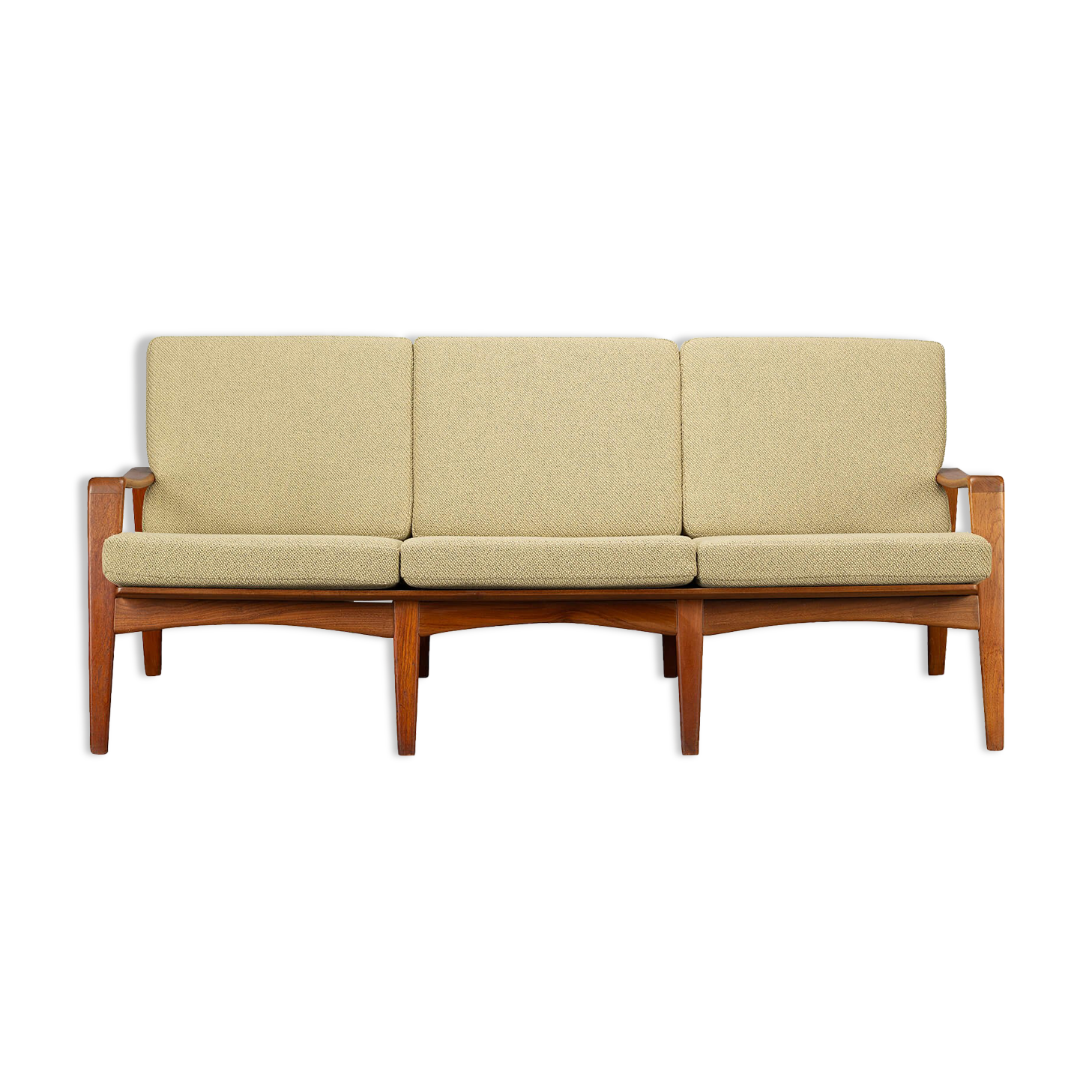 Sand color Sofa Model No. 35 by Arne Wahl Iversen made by Komfort, 1960s