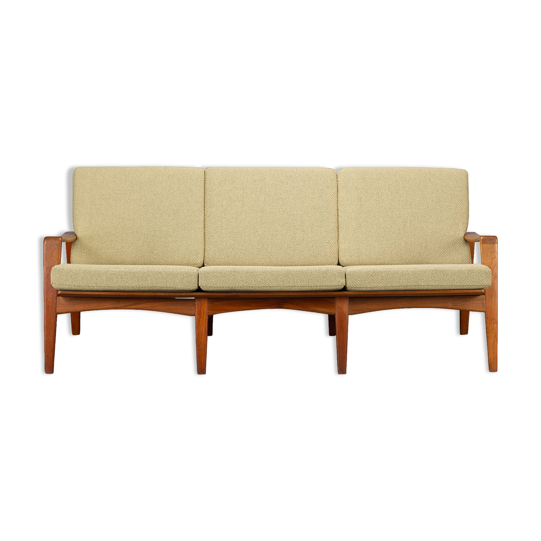 Sand color Sofa Model No. 35 by Arne Wahl Iversen made by Komfort, 1960s