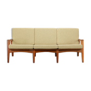Sand color Sofa Model No. 35 by Arne Wahl Iversen made by Komfort, 1960s
