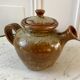Vintage sandstone teapot 70s