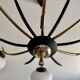Lustre 6 tulipes 1950 Maison Arlus
