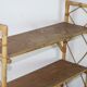 Storage cabinet bookcase shelf in vintage rattan 1970