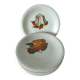 Assiettes à fromage porcelaine