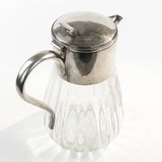 Art Deco wine jug, glass, Germany, 1920s