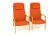 Set de 2 fauteuils scandinave en hêtre, Suède, 1950