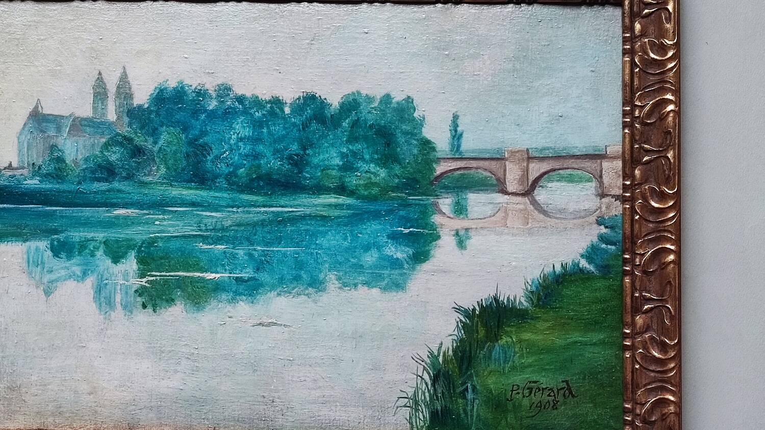 Peinture à l'huile de P. Gérard