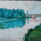 Peinture à l'huile de P. Gérard