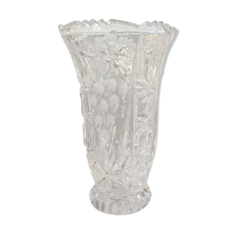 Vintage Bohemian crystal vase