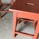 Set of wooden stools
