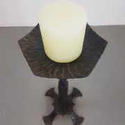 Brutalist Cast Iron Candleholder, Germany, 1960s