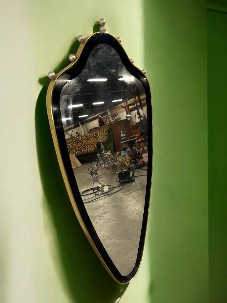 Miroir mural doré vintage