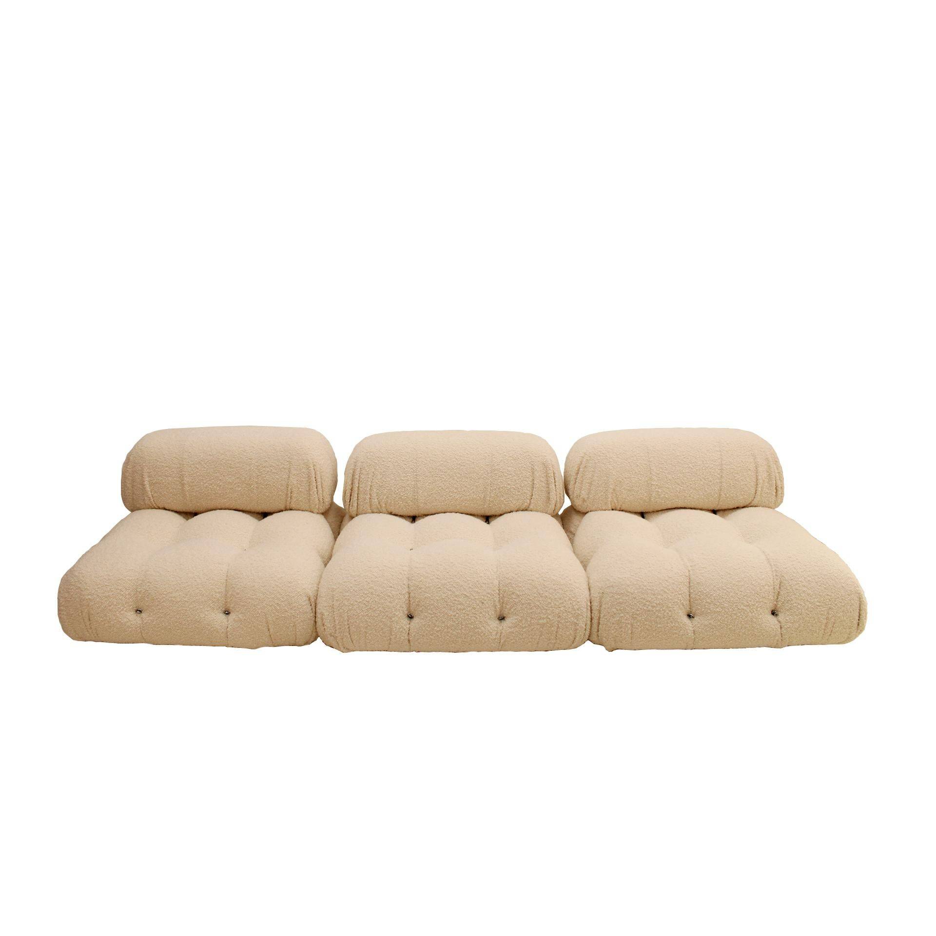 White Modular Sofa Model Camaleonda Designed By Mario Bellini. Italy 1970