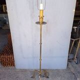 Brutalist beaten iron floor lamp ep 1940/50