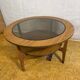 Mid Century Retro Vintage Round Coffee Table (Circa 1960–1970)  A stylish a