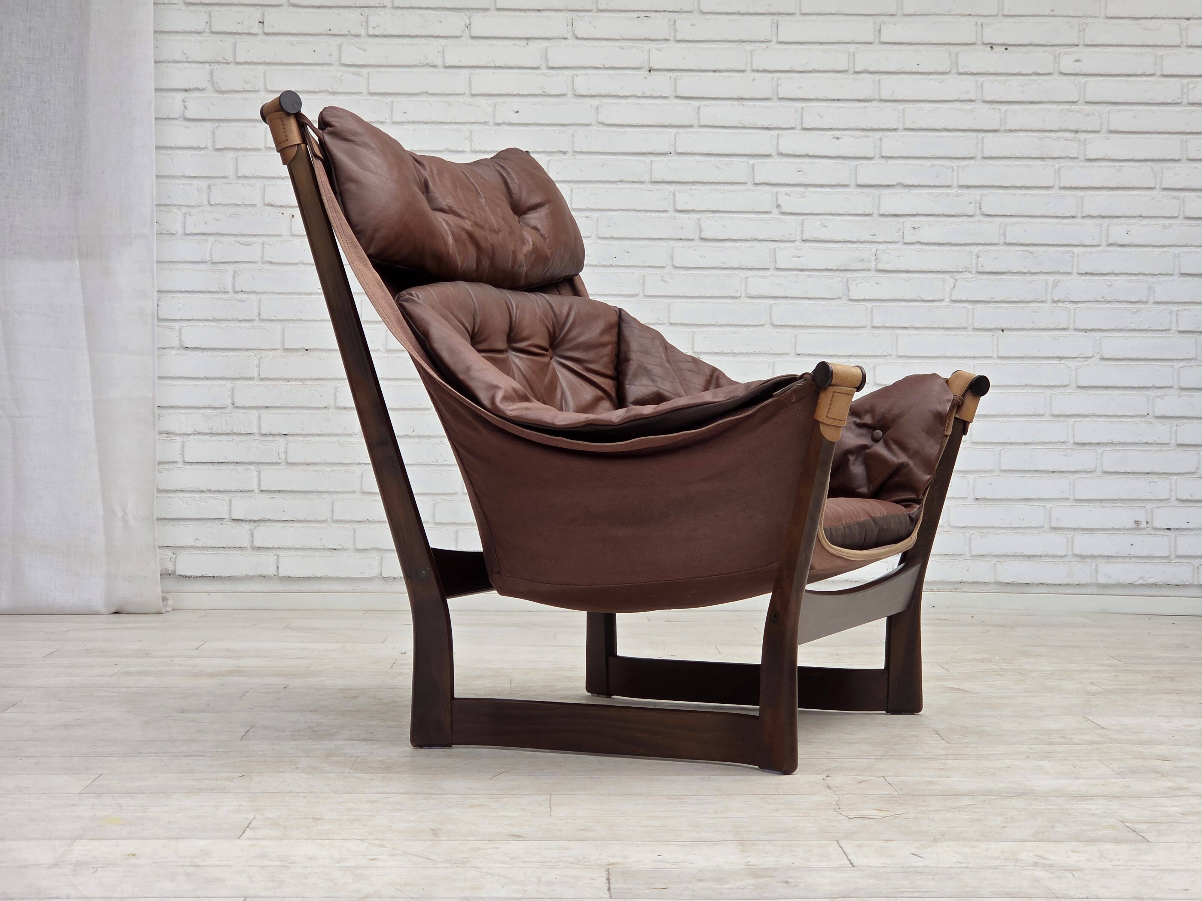 1970s, Norwegian design by Tormod Alnaes, "Trega" loungechair.