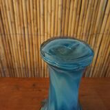 Blown glass vase in flower shape